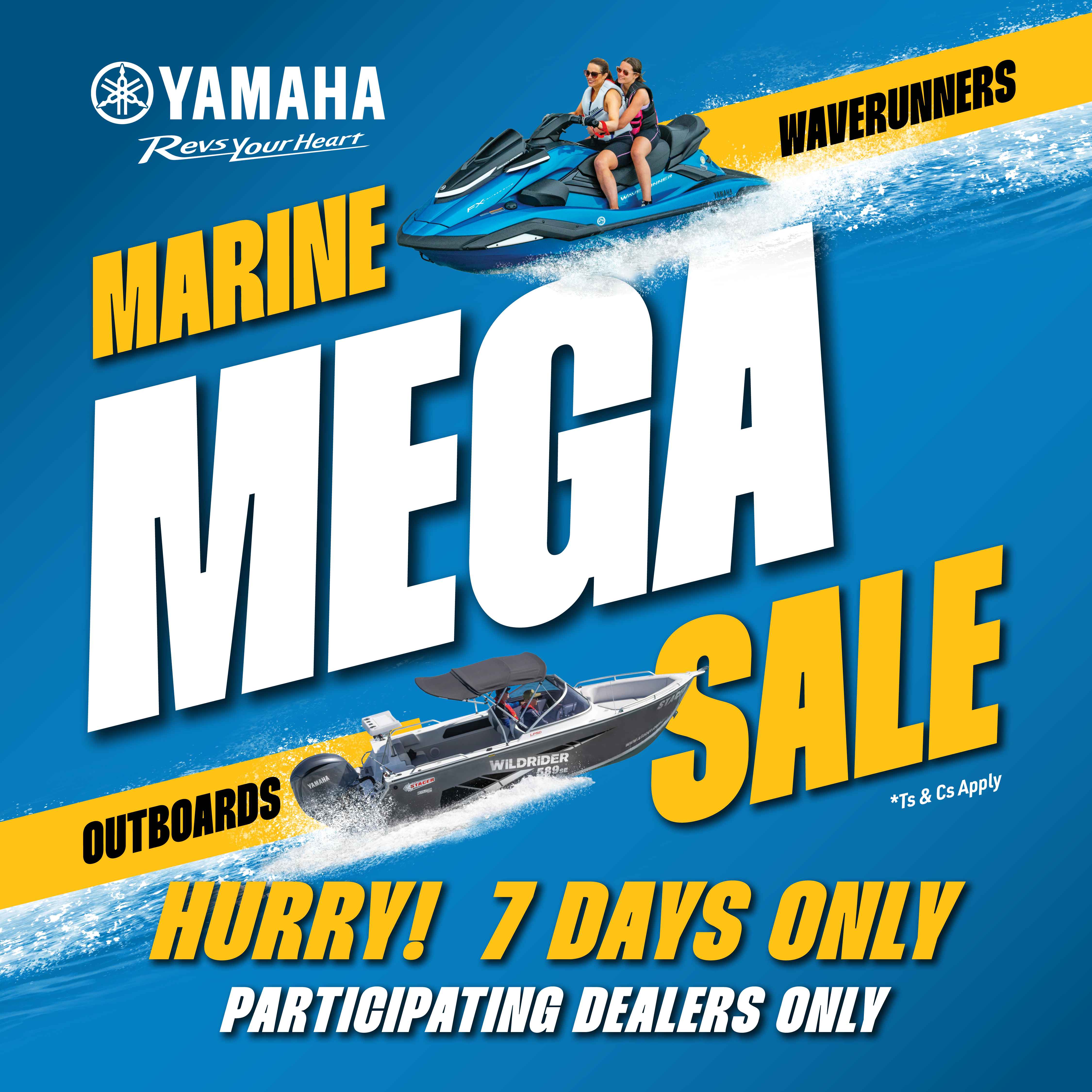 Yamaha Mega Sale is Up and Running at Rising Sun Marine